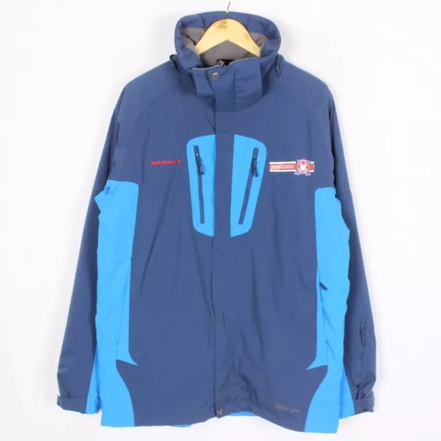 Mammut Sec Tech Homme Veste Taille L Bleu Nylon Elastane Fermeture Éclair s9658