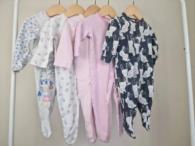 Baby Girl Sleepsuit Bundle 3-6 Months Next George TU