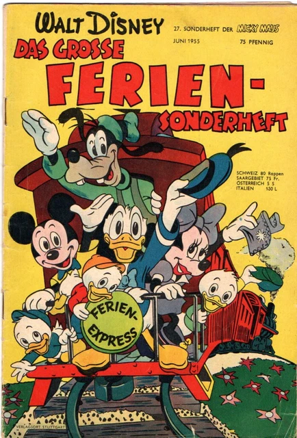Rar  : Micky Maus Sonderheft 1955 nr 27   ab 5 auktionen portofrei