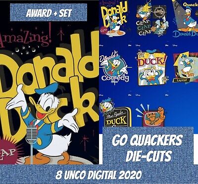 topps Disney Unco Donald Award + Set (1+6) Go Quackers die-cuts 2020 Digital