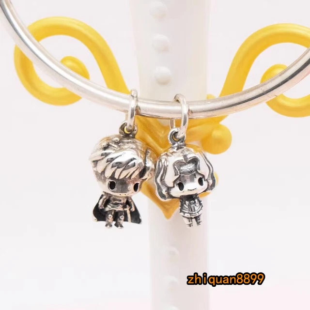 ANIME SAILOR MOON Kaiou Michiru Chiba Mamoru 925 Silver Charm Bead DIY