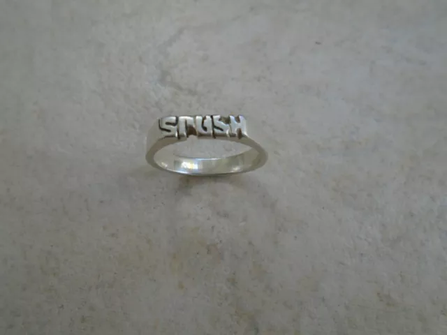 925 Sterling Silver Srush Ring Mexican Silver Lady's Jewelry Unique Cut Out L@@k