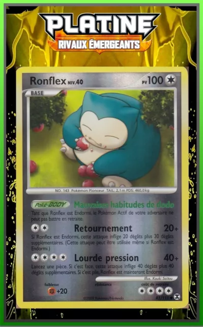 Ronflex Reverse - Platinum02: Emerging Rivals - 81/111 - Pokemon Card FR