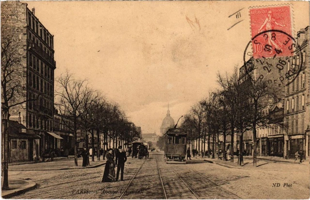 CPA PARIS 15th Avenue Lowendall ND Phot (1249279)
