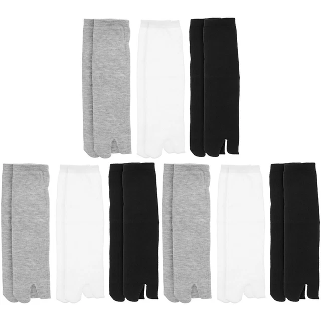 9 paires de chaussettes à deux pieds de coton confortables bassages respirants c