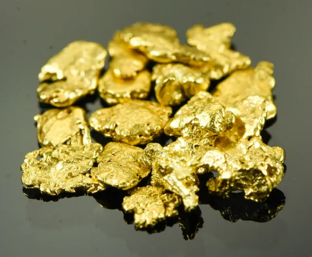 Alaskan Yukon BC Gold Rush Nuggets #6 Mesh 5 GRAMS OF CLEAN GOLD FLAKES.