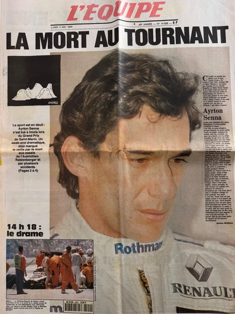 L'Equipe Du 04/06/1984 - Une Sur Prost (Formule 1) - Édition Originale