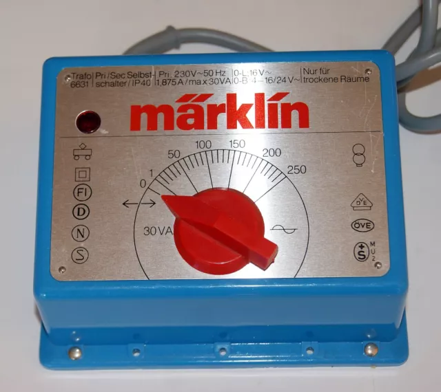 MARKLIN 6631, trasformatore 30 VA, IMBALLO ORIGINALE, buone condizioni.