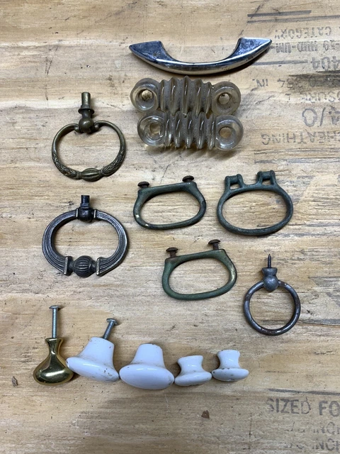 Antique Vintage Furniture Hardware Dresser Drawer Pulls Rings Handles Knobs Rare