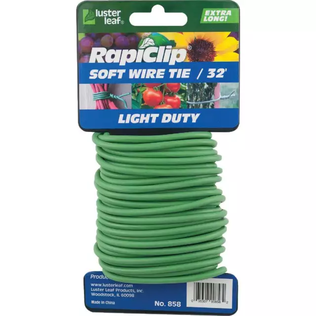 Rapiclip 32 Ft. Green Soft Wire Plant Tie 858 Rapiclip 858 035307908582 Green