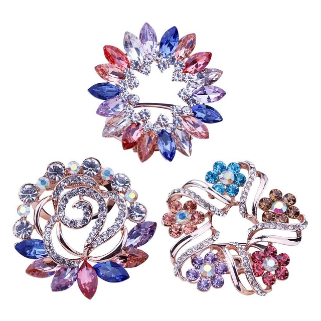 Women's Scarf Clip Brooches - Sarf Ring Clothes Buckles - Multi-Purpose