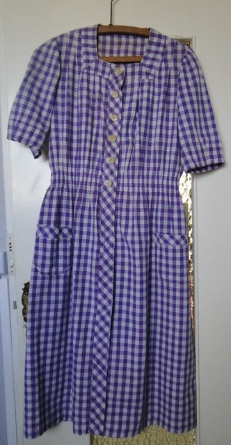 Dress Check Sleeve Vichy Purple Years 40/50 N° 106