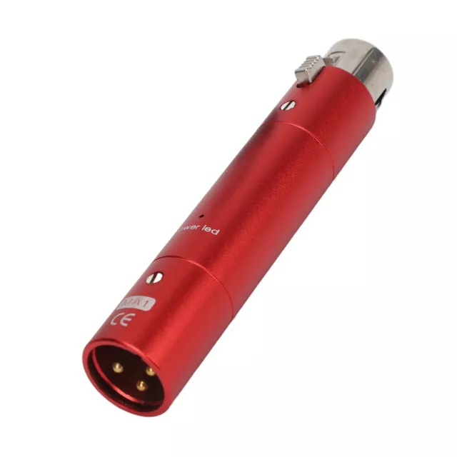 (rouge)Préampli Micro En Ligne Préampli De Microphone Sans Perte Pour