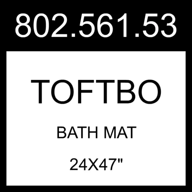 TOFTBO bath mat, light pink, 20x31 - IKEA