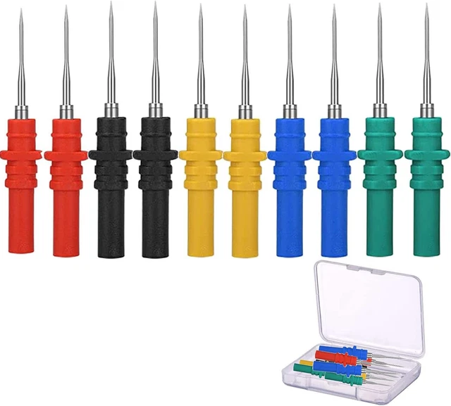 Sonde Multimètre Testeur Silicone électrique Cordon flexible prise Banane Clip