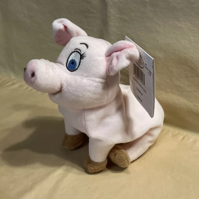 Disney Store Black Cauldron Hen Wen Pig Beanie Plush Vintage W/ Tags 2