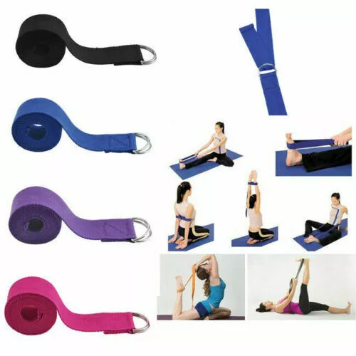 Accessories Yoga Strap Stretch Training Belt Exercise Gym Pilate D-Ring