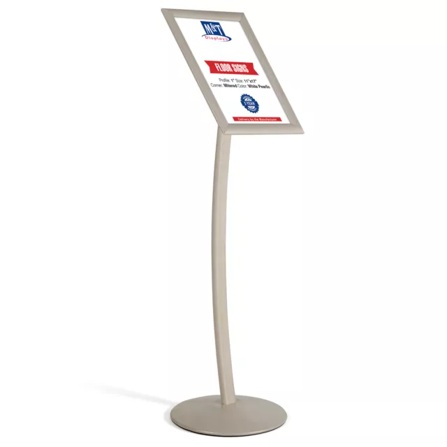 Pedestal Sign Holder Restaurant Menu Board Floor Standing 11x17 Inch