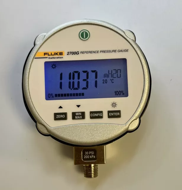Used FLUKE 2700G PRESSURE GAUGE 30 PSI