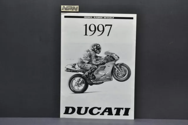 Vintage 1997 Ducati Motorcycle Full Line 600 750 900 944 748 916 Dealer Brochure
