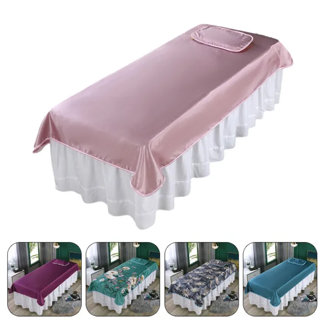 Beauty Massage Table Cover Spa Salon Bed Sheet W/ Face Hole Summer Sleeping Mat