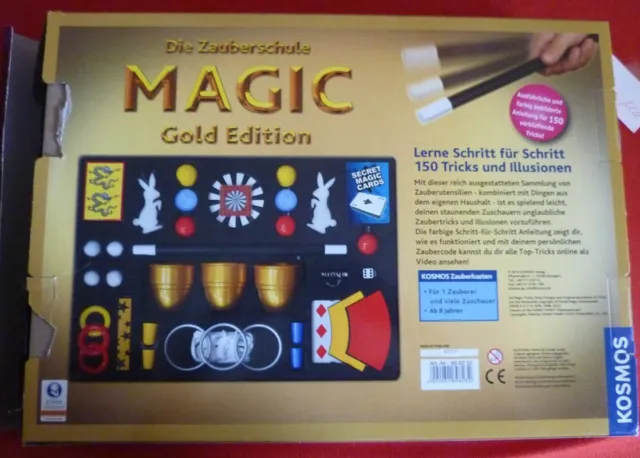 Die Zauberschule MAGIC  - Gold Edition -  Zauberkasten  150 Tricks----