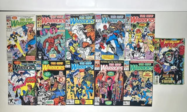 Lot Of 11 The New Warriors Annual Marvel Comic #11,14,17,18,19,20,21,22,23,24,38