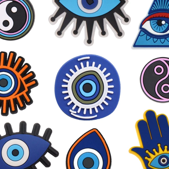 EVIL EYE JIBBITZ Yin Yang Talismans Clog Shoe Charms Original Clogitz £