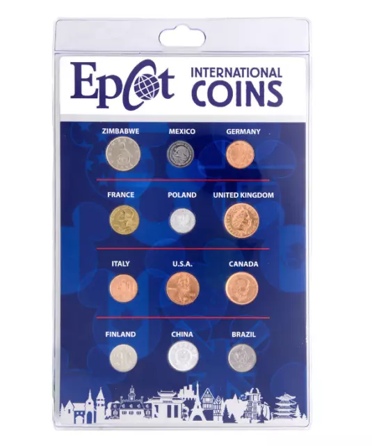 Disney EPCOT International Coins Set of 12 ✿ NEW Collectible Coin Uncirculated