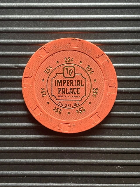 🌋❄️Imperial Palace Casino 25¢ H&C Gaming Token Poker Chip - Biloxi, MS 🍑