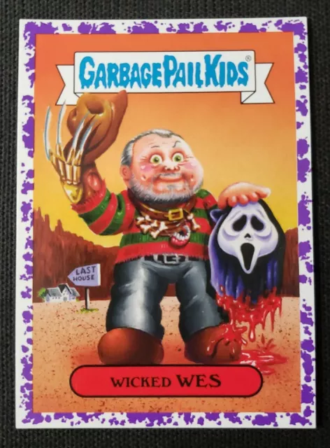 Freddy Garbage Pail Kids 2018 Revenge Oh Horror-ible Purple 10a Wicked Wes GPK