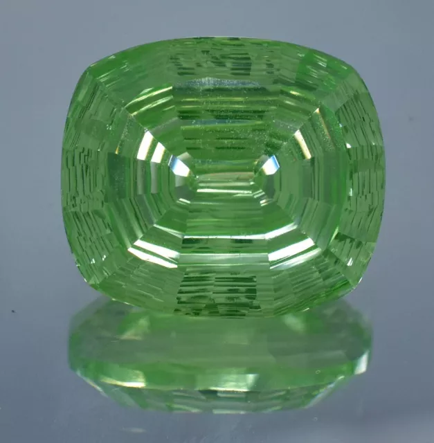 Flawless 41.60 Ct Natural Apple Green Montana Sapphire Gemstone (GIT) Certified