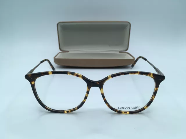 CALVIN KLEIN CK5462 Women's Tortoise Frame Demo Lens Oval Eyeglasses 54MM