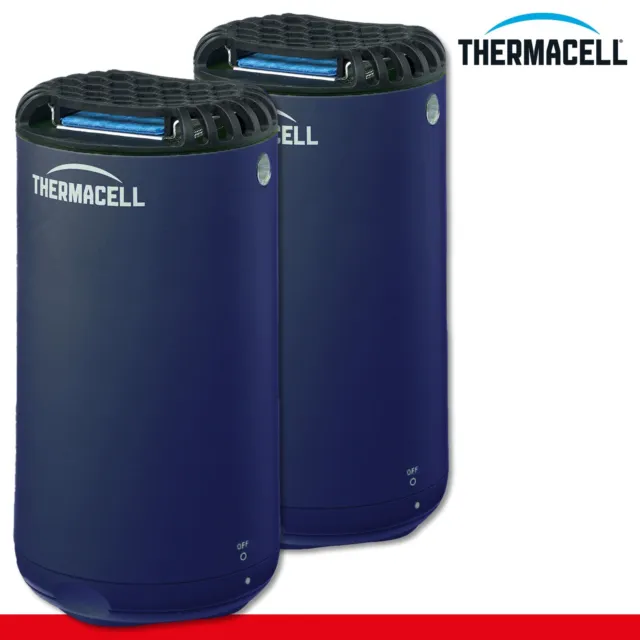 Thermacell 2x Répulsif des Moustiques Protéction Bleu Marine Balcon Terasse Etui