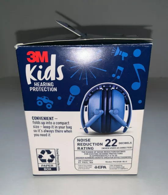NEW 3M Kids Hearing Protection Noise Reduction Rating 22 Decibels 3