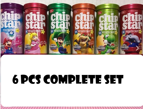 YBC Chip Star  Super Mario Bros Character Series 6 pcs complete set s size