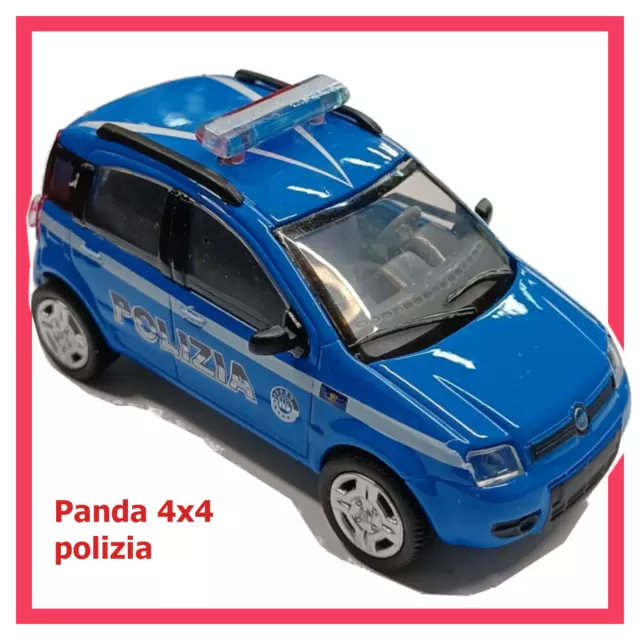 Modellino auto Fiat Panda 4x4 polizia modellini in scala 1:43 modellismo 1 43