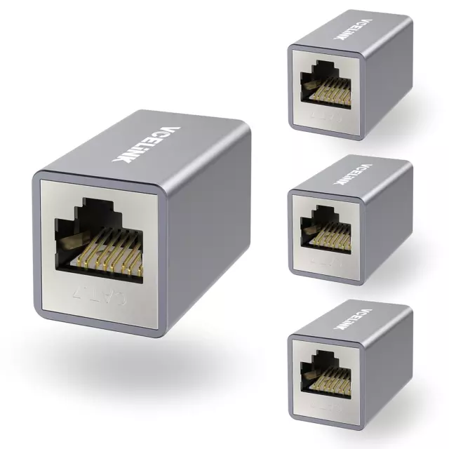 RJ45 Kupplung, Geschirmter LAN Kabel Verlängerung POE Für Cat7/Cat6A/Cat6/Cat5E