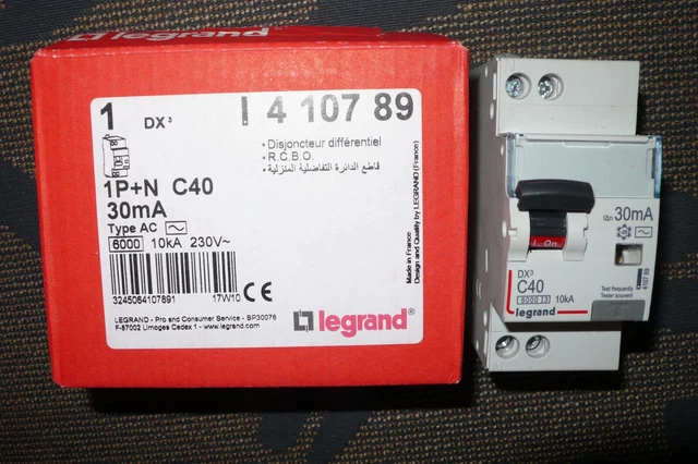 Interrupteur Différentiel Réarmement Automatique 40A 30mA Type AC - RCCB Disjoncteur Auto