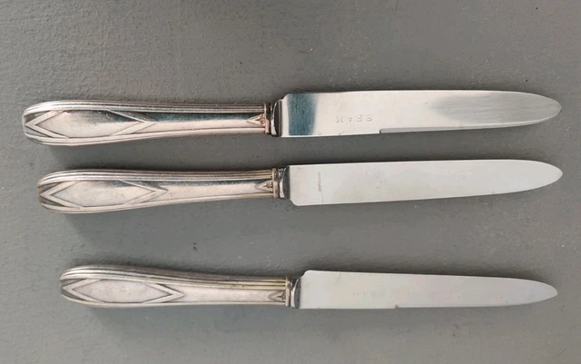 Coffret Couverts À Fruits A La Russe Metal Argenté Orfèvrerie