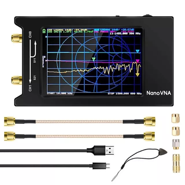 Pour Analyseur de RéSeau Vectoriel -H4 Affichage 4 Pouces 10KHz-1.5G8906