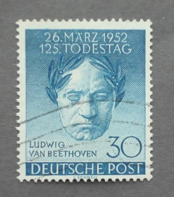 Berlin 1952, Ludwig van Beethoven, Nr. 87,  gestempelt