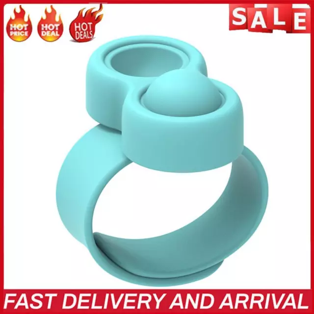 Slap Bracelet Push Bubble Anti-Stress Patted Wristband Party Toys (Blue)
