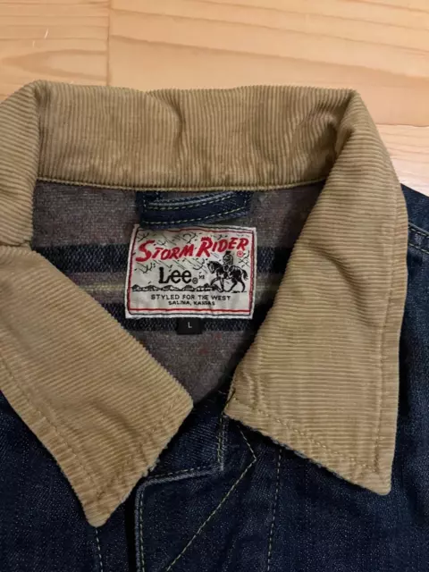 LEE STORM RIDER Blanket Lined Denim Jacket L $99.55 - PicClick