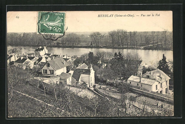 CPA Herblay, Vue sur le Val