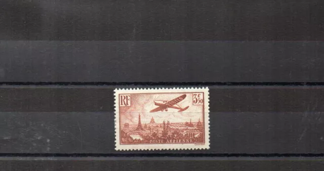 FRANCE - Poste Aérienne - N° 13 Neuf X - Avion survolant Paris -