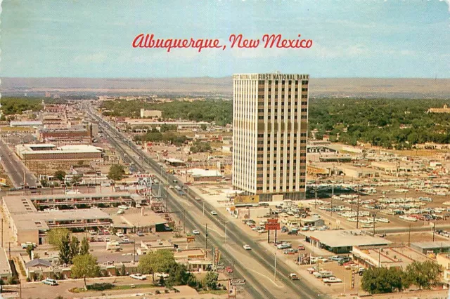 Postcard East Central Ave, Route 66, Albuquerque, New Mexico