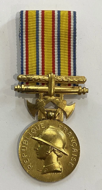 Médaille Civile Argent - Ministère De L'Intérieur, Officier Sapeurs-pompiers, France