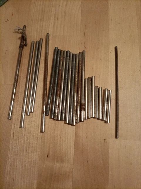Lot De 2 Tiges Filetées Meccano 29 Cm - Référence 78, Pour Constructions Métalliques