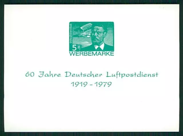 BRD GEDENK-BLOCK 1979 DEUTSCHER LUFTPOSTDIENST 3. REICH 538 LILIENTHAL m3541